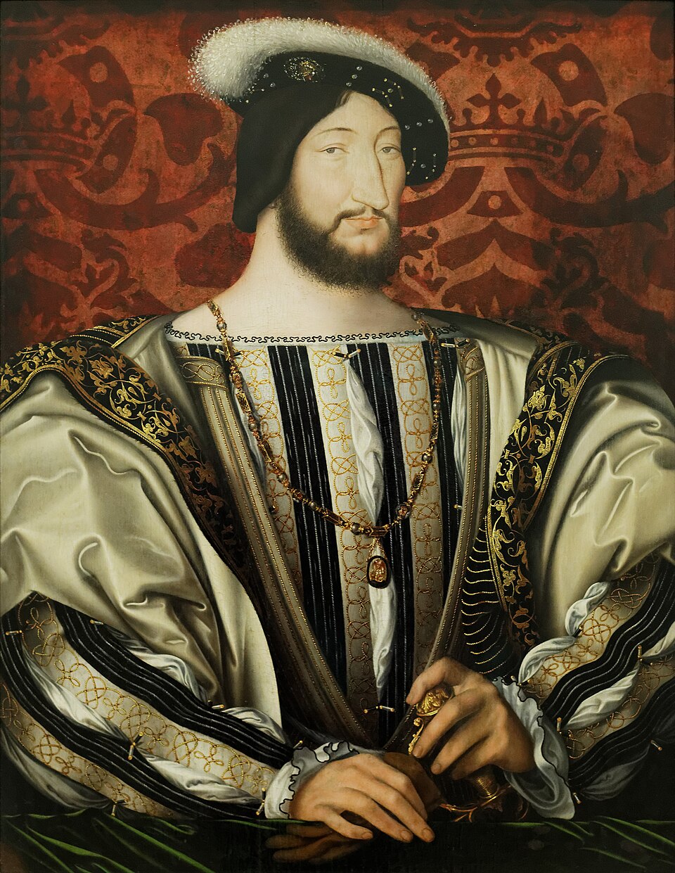 Portrait of François I by Jean Clouet